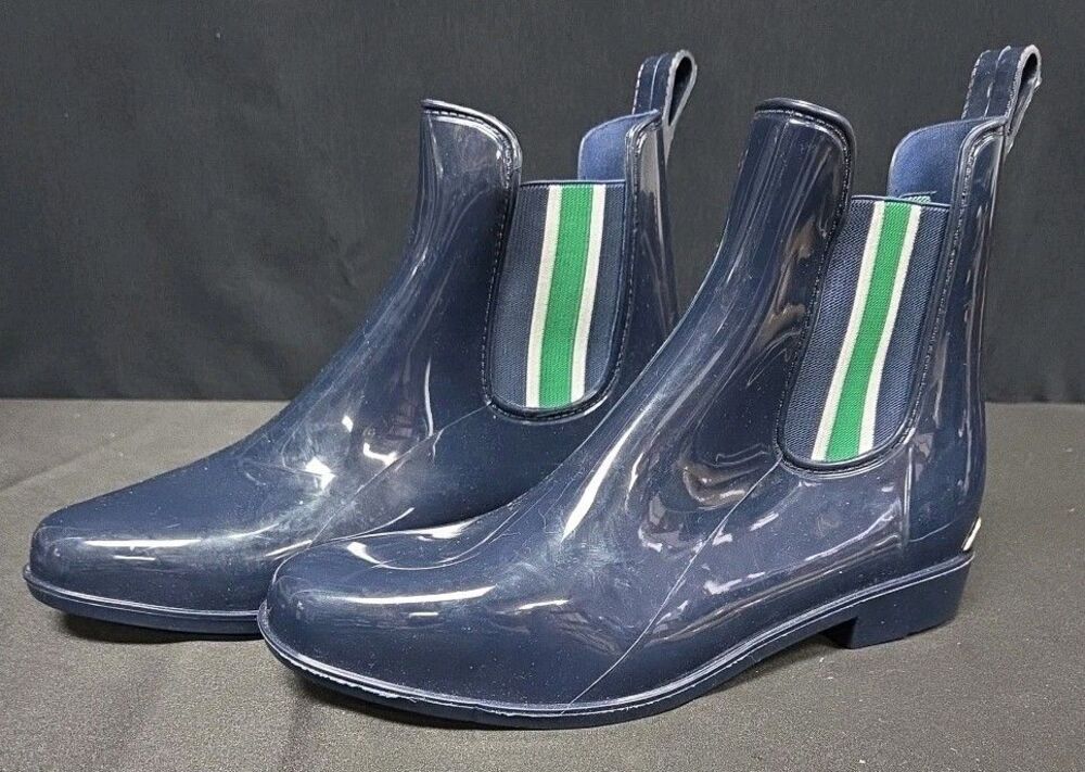 Lauren Ralph Lauren Tally II-BO-RAI Navy Blue Rain Boots Size 9 NWOT NEW